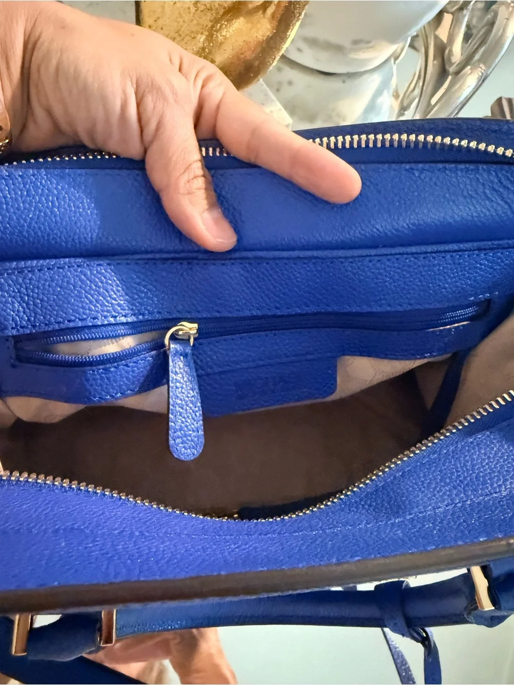 Michael Kors Harper Leather Satchel Bag